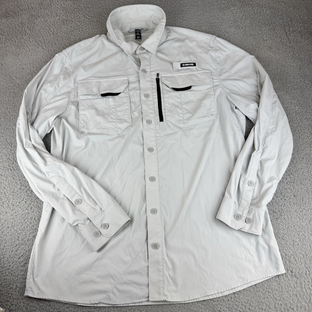 Alaskan Hardgear Shirt Mens Xl Tall Gray Performance Fishing Ripstop Xlt